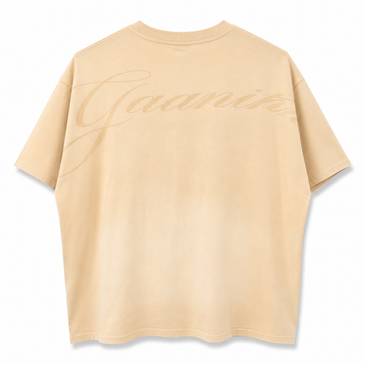 Cream Sun Faded Tee