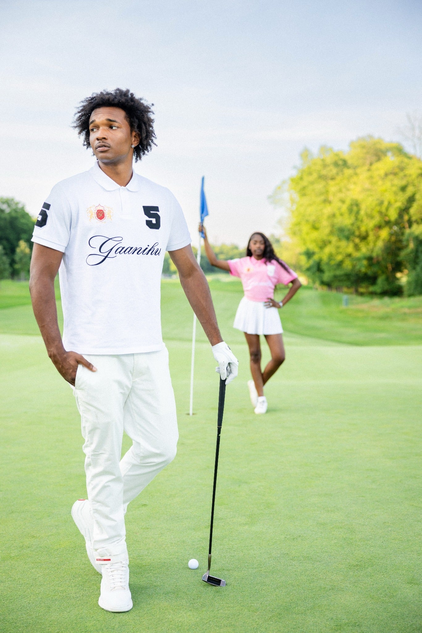 White Rugby Polo Shirt