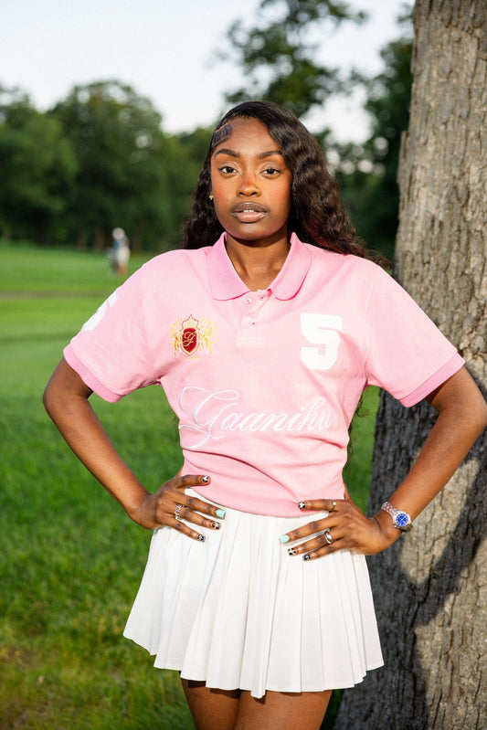 Pink Rugby Polo Shirt