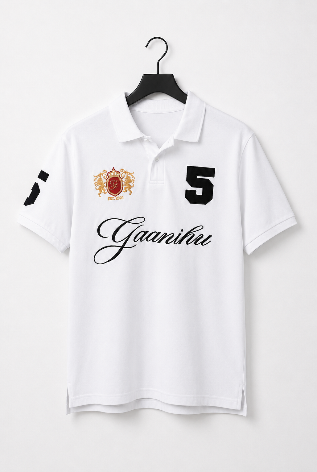 White Rugby Polo Shirt